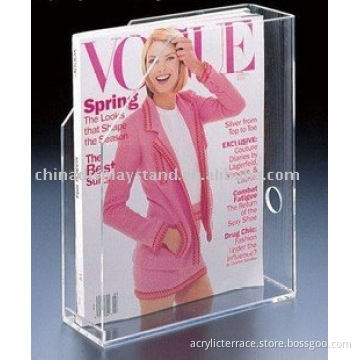 acrylic magazine holder/acrylic literature organizer
